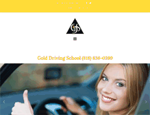 Tablet Screenshot of golddrivingschool.com